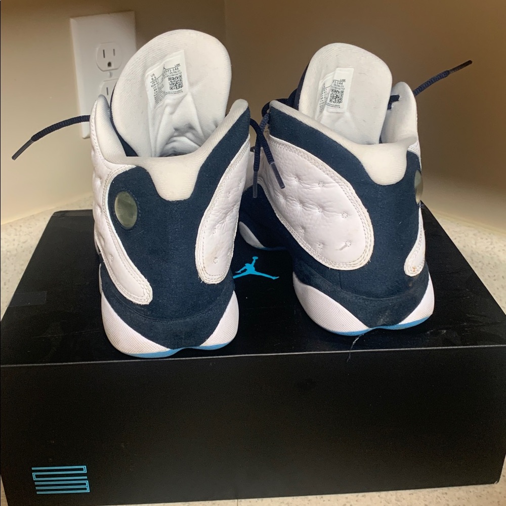 Jordan Kids Sneakers - White and Navy - Picture 4 of 6